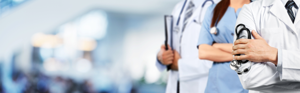 Medical team representing reporting and performance analytics for revenue cycle
