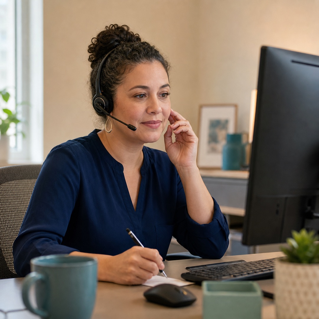 Care coordinator on a monthly CCM check-in call